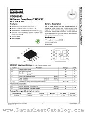 FDS86540 datasheet pdf Fairchild Semiconductor