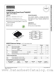 FDS89161 datasheet pdf Fairchild Semiconductor