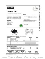 FDS9431A_F085 datasheet pdf Fairchild Semiconductor