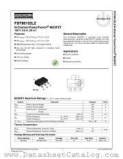 FDT86102LZ datasheet pdf Fairchild Semiconductor