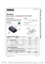FDY100PZ datasheet pdf Fairchild Semiconductor
