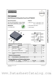 FDY3000NZ datasheet pdf Fairchild Semiconductor
