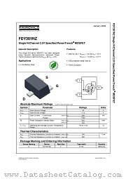 FDY301NZ datasheet pdf Fairchild Semiconductor