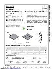 FDZ1416NZ datasheet pdf Fairchild Semiconductor