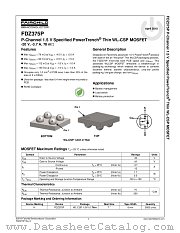 FDZ375P datasheet pdf Fairchild Semiconductor