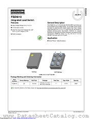 FDZ4010 datasheet pdf Fairchild Semiconductor