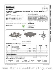 FDZ663P datasheet pdf Fairchild Semiconductor