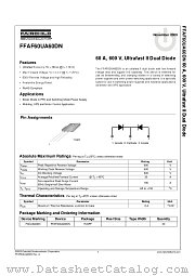 FFAF60UA60DN datasheet pdf Fairchild Semiconductor