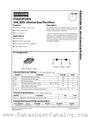 FFB20UP20DN datasheet pdf Fairchild Semiconductor