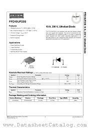 FFD10UP20S datasheet pdf Fairchild Semiconductor