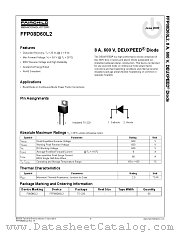 FFP08D60L2 datasheet pdf Fairchild Semiconductor