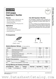 FFPF10H60S datasheet pdf Fairchild Semiconductor