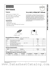 FFPF15S60S datasheet pdf Fairchild Semiconductor