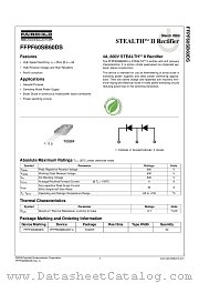FFPF60SB60DS datasheet pdf Fairchild Semiconductor