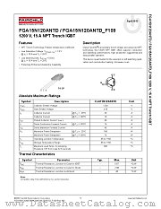 FGA15N120ANTDTU datasheet pdf Fairchild Semiconductor