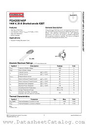 FGA20S140P datasheet pdf Fairchild Semiconductor