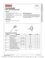 FGA40N65SMD datasheet pdf Fairchild Semiconductor
