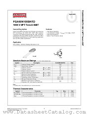 FGA50N100BNTD datasheet pdf Fairchild Semiconductor