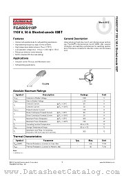 FGA50S110P datasheet pdf Fairchild Semiconductor