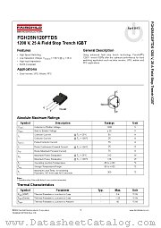 FGH25N120FTDS datasheet pdf Fairchild Semiconductor