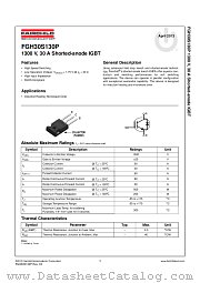 FGH30S130P datasheet pdf Fairchild Semiconductor