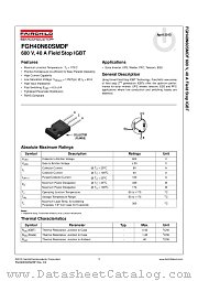 FGH40N60SMDF datasheet pdf Fairchild Semiconductor