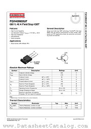 FGH40N60UF datasheet pdf Fairchild Semiconductor