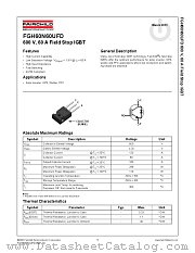 FGH60N60UFD datasheet pdf Fairchild Semiconductor