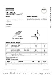 FGPF30N45T datasheet pdf Fairchild Semiconductor