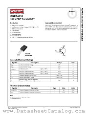 FGPF4633 datasheet pdf Fairchild Semiconductor