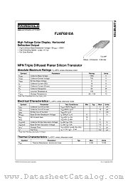 FJAF6810A datasheet pdf Fairchild Semiconductor