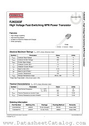 FJN3303F datasheet pdf Fairchild Semiconductor