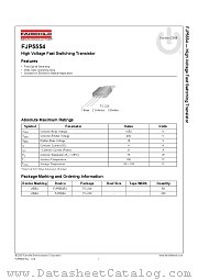 FJP5554 datasheet pdf Fairchild Semiconductor