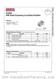 FJX992 datasheet pdf Fairchild Semiconductor