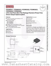 FODM3011_NF098 datasheet pdf Fairchild Semiconductor