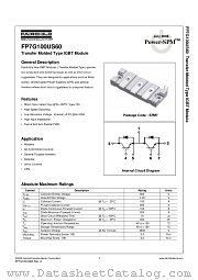 FP7G100US60 datasheet pdf Fairchild Semiconductor