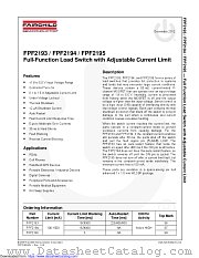 FPF2195 datasheet pdf Fairchild Semiconductor