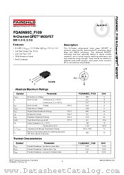 FQA6N90C_F109 datasheet pdf Fairchild Semiconductor
