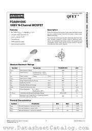FQA8N100C datasheet pdf Fairchild Semiconductor