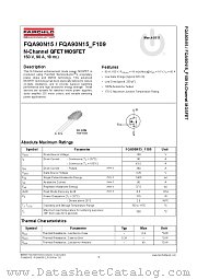 FQA90N15_F109 datasheet pdf Fairchild Semiconductor