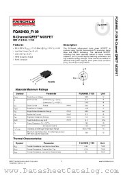 FQA9N90_F109 datasheet pdf Fairchild Semiconductor