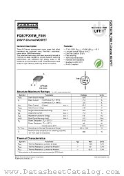 FQB7P20TM_F085 datasheet pdf Fairchild Semiconductor