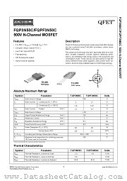 FQP3N50C datasheet pdf Fairchild Semiconductor