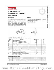 FQPF2N80YDTU datasheet pdf Fairchild Semiconductor