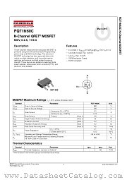 FQT1N60C datasheet pdf Fairchild Semiconductor