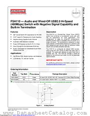 FSA110 datasheet pdf Fairchild Semiconductor