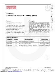 FSA2156 datasheet pdf Fairchild Semiconductor