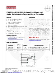 FSA223 datasheet pdf Fairchild Semiconductor