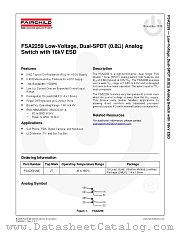 FSA2259 datasheet pdf Fairchild Semiconductor