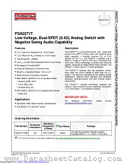 FSA2271T datasheet pdf Fairchild Semiconductor